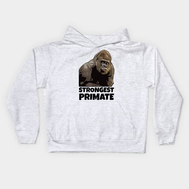 Strongest Primate Kids Hoodie by ardp13